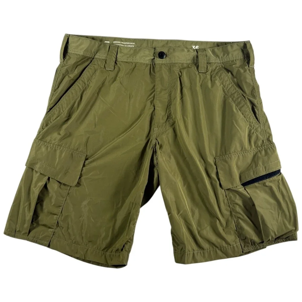 G-Star Raw Sporty Cargo Shorts Mens 36 Olive Green Relaxed Fit Water Repellent - Picture 1 of 7